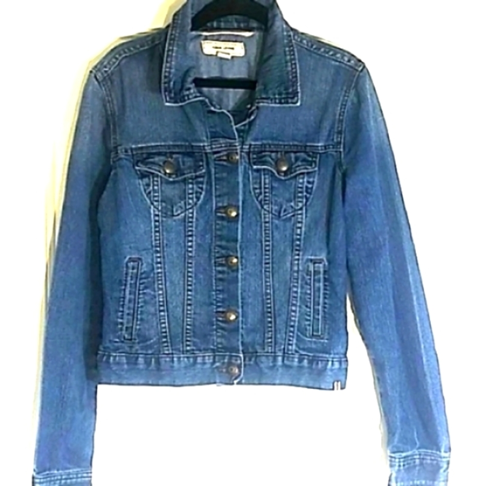 Adam Levine Collection Dark Wash Blue Jean Jacket